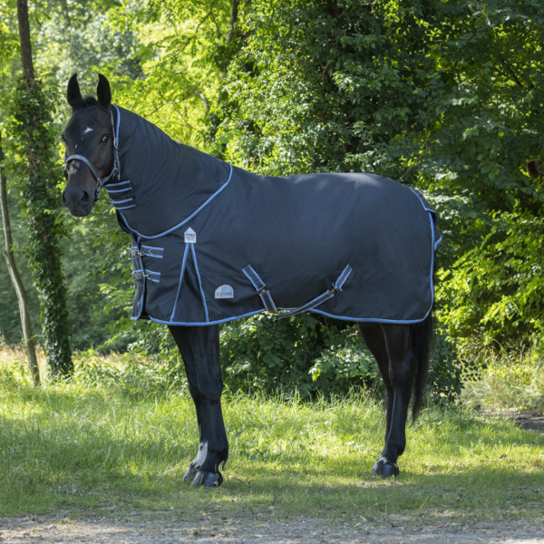 Equi Theme TYREX Decke, 0g, Extra reißfest, Grau/Blau